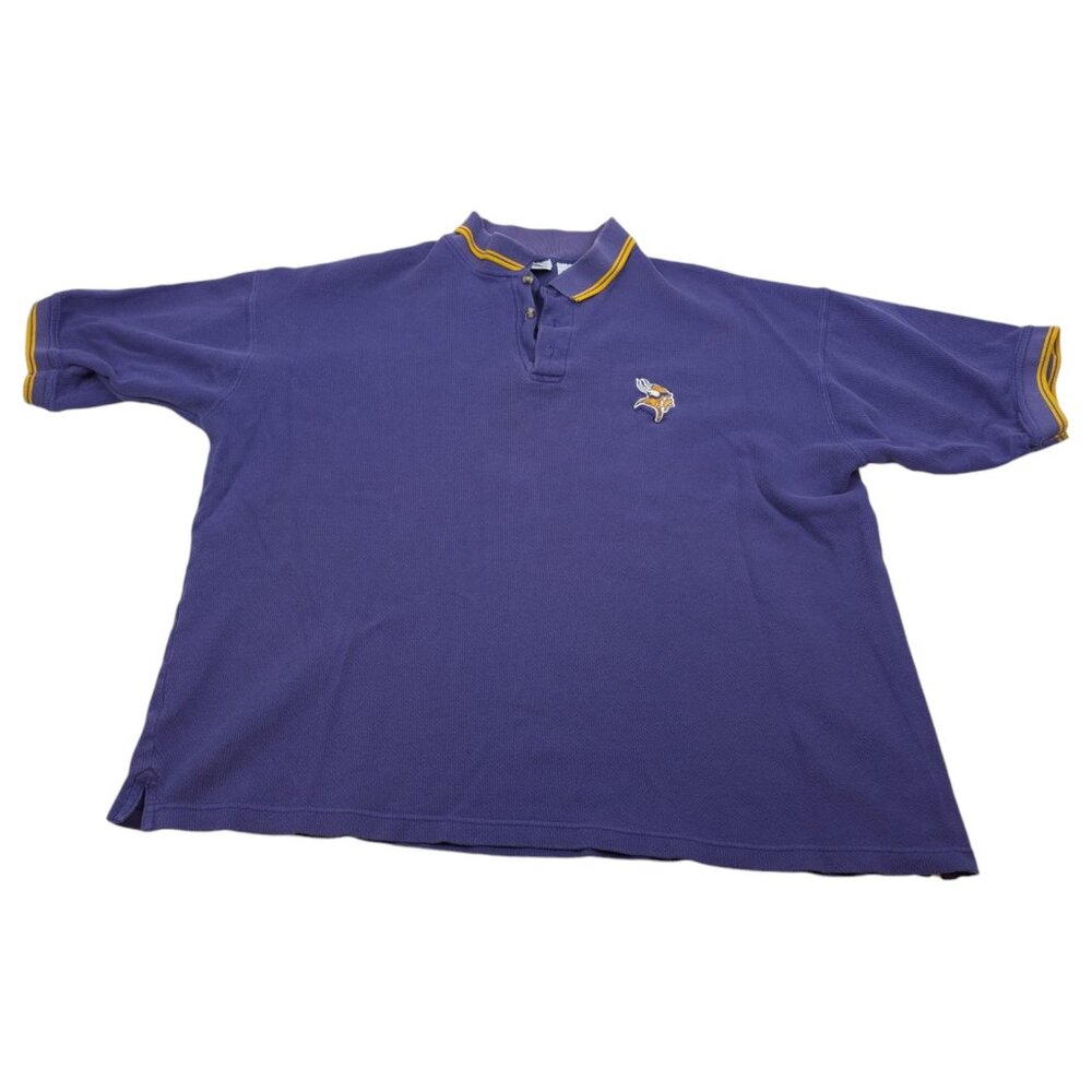 Vintage Minnesota Vikings NFL‎ Polo Shirt Size XL *READ
